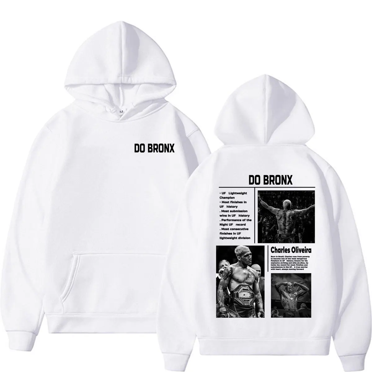 Charles Oliveira Do Bronx Violence Aesthetic Sweatshirts Herrenbekleidung Harajuku Classic Hoodies Hochwertige, lässige, gemütliche Kapuzenpullover – Detail 7