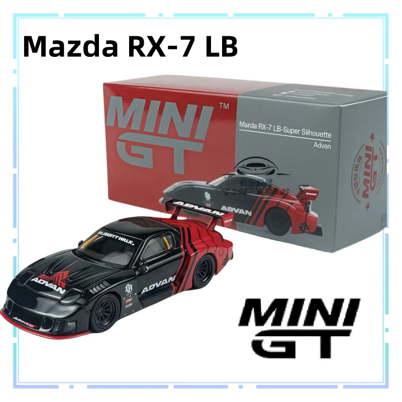

MINI GT 1:64 Mazda RX-7 LB Advan Alloy Car Model Simulation Collection Vehicle Decorative Ornaments Collectibles Festival Gifts