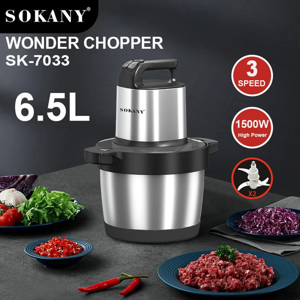 

1500w 6.5L Electric Home Meat Grinder Vegetable Food Stick Crusher Juicer Home Sausage Stuffer Meat Mincer Food Processor