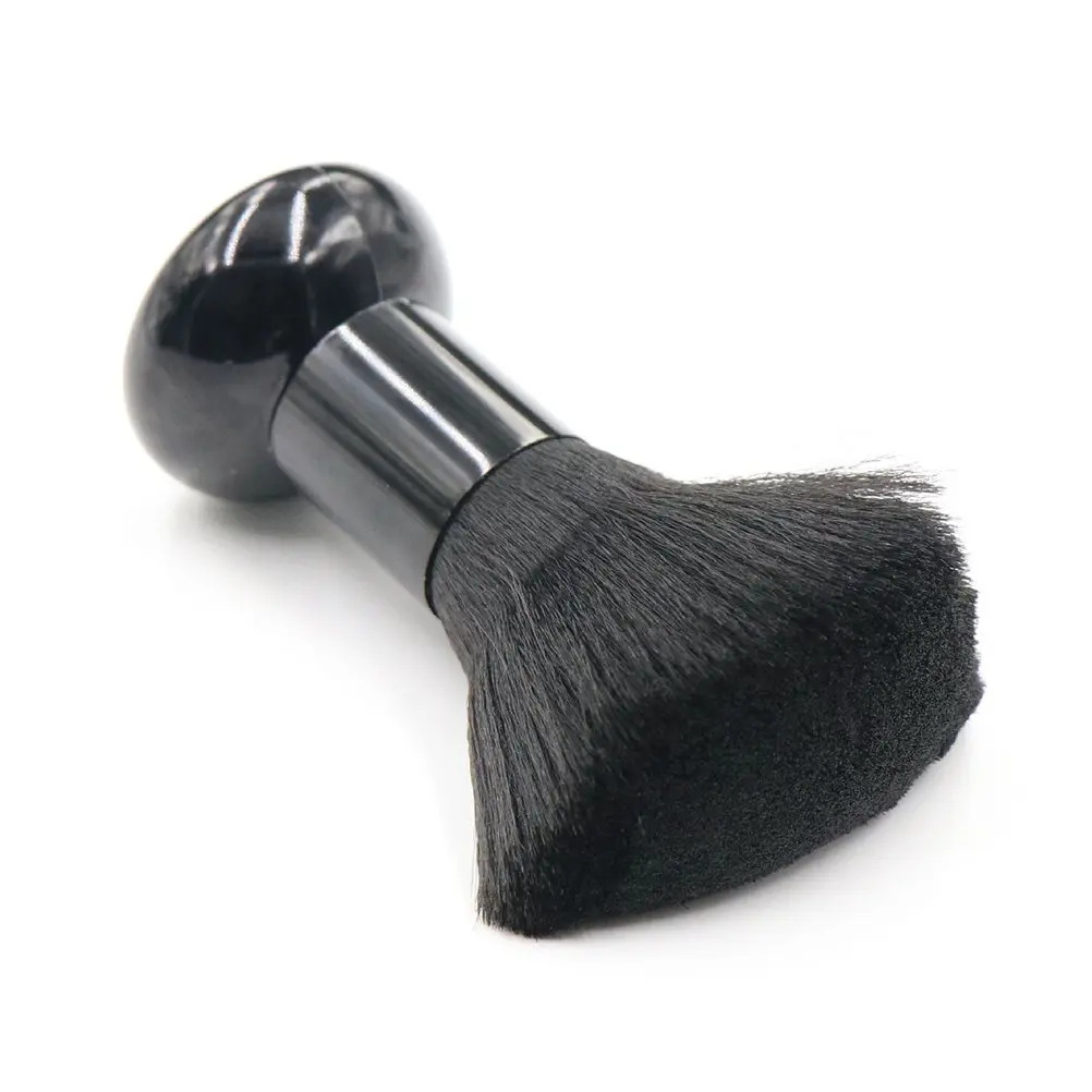 

Черная щетка для чистки волос с эргономичной ручкой, портативная, с мягким ворсом, для парикмахерских, бритья, стрижки и удаления пыли