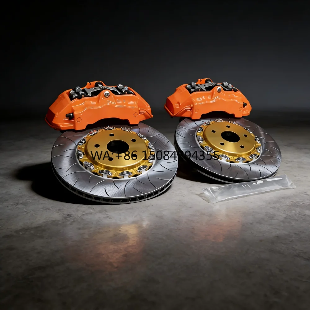 

High Performance 5200 4 Pot Brake Caliper Kit, 300/330/345mm Brake Disc, Auto Modification Brake Upgrade Parts