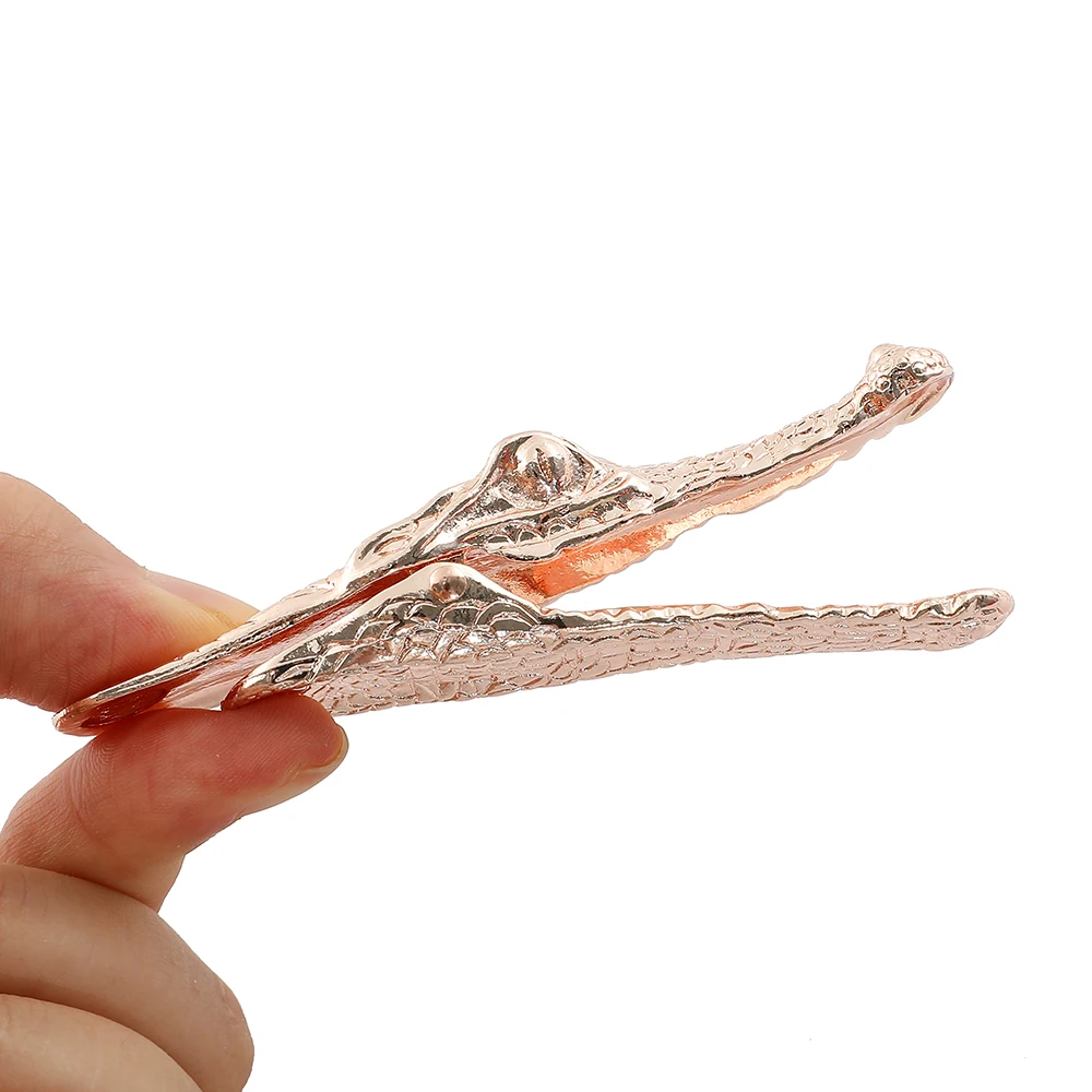 1Pcs Crocodile High Precious Metal Hand Clip, Vintage Book Page Clip, Solid Reading Marker, Book Clip For Book Lovers Collection