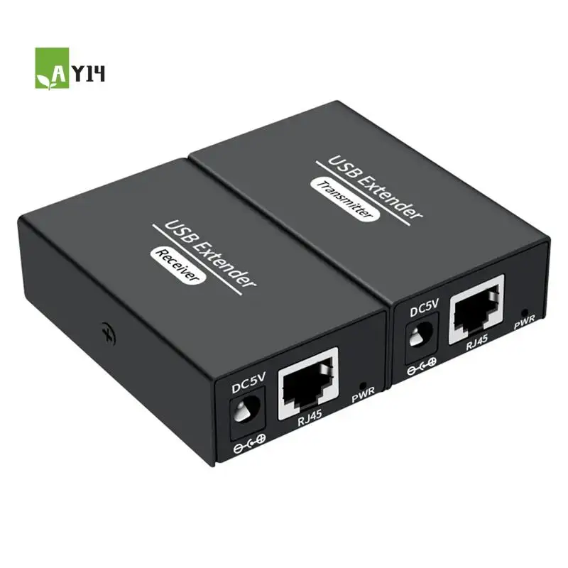

AY14-120M 4-портовый USB-удлинитель через Ethernet RJ45 Cat6 кабель-концентратор адаптер конвертер для клавиатуры мыши принтер сканер