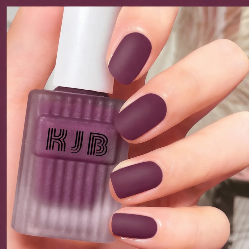 Soft Matte Nail Polish Quick Drying Smooth Varnish Long Lasting Non Peelable Lacquer Autumn Fashion Seasonal Beauty Supply