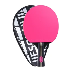 Raqueta de tenis de mesa con Control giratorio fuerte, palo de madera de 7 capas, FL, largo, accesorios coloridos
