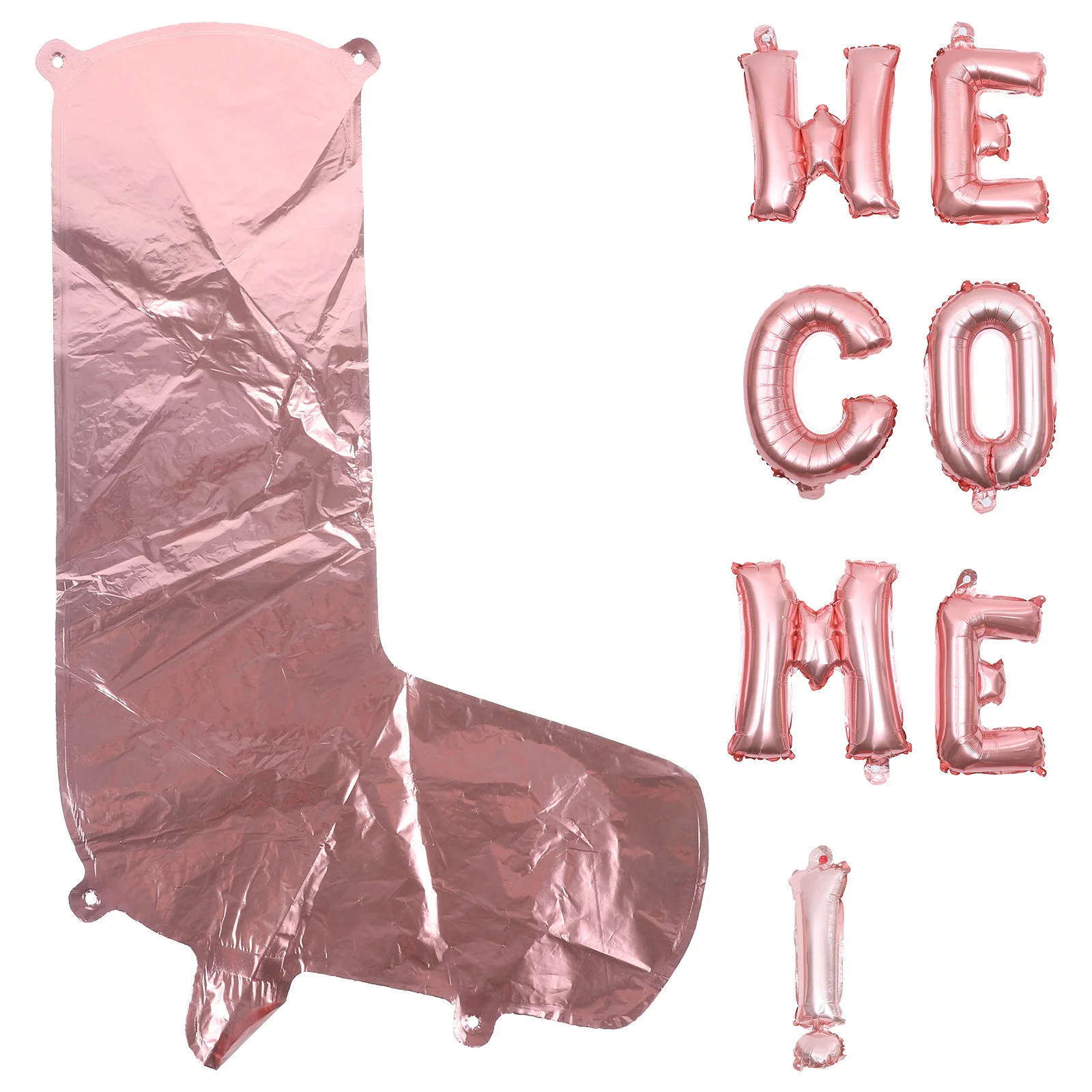 

1Set Welcome Foil Balloons Durable Aluminum Film Back-to-School Party Decor Classroom Wall Window Stage Decoration