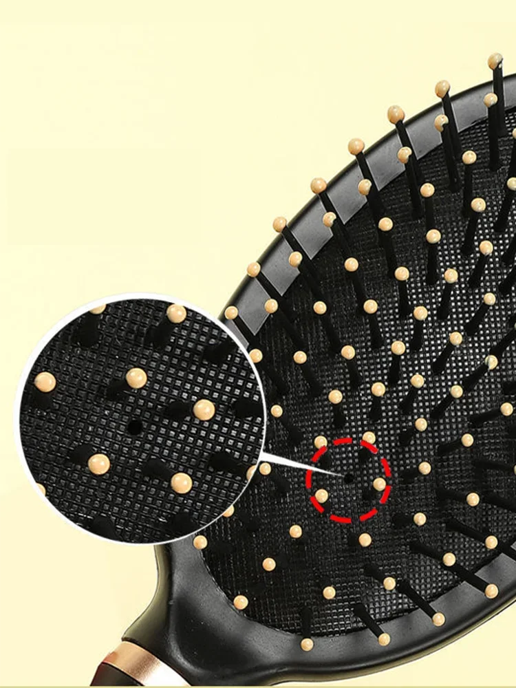 Professional Anti-Static Massage Comb with Cushioning Airbag for Curly Hair and Plastic Hairdressing Comb