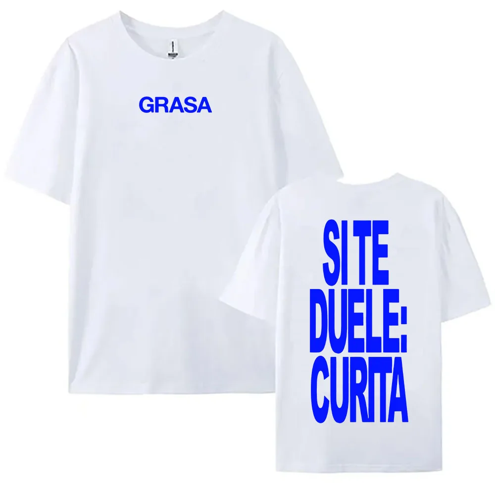 TIENES QUE APRENDER A AMARTE Tshirts SI TE DUELE CURITA Print T-shirt Nathy Peluso Singer Graphic T Shirt Cotton Tees Camisetas