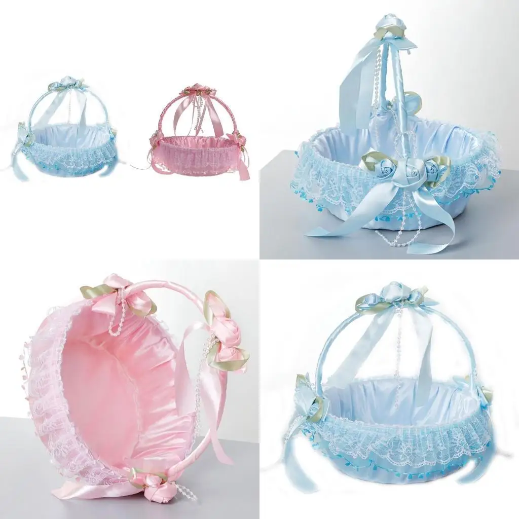 R1WE Flower Girl Basket Basket Flower Basket