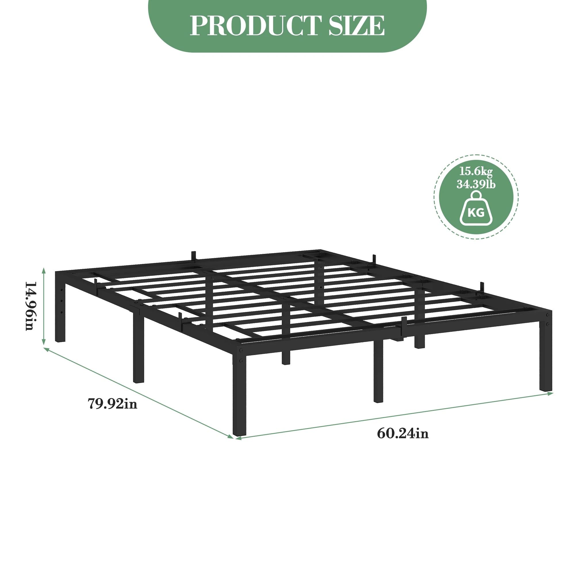 Thumbnail 4 - #26 Best Selling Metal Platform Beds