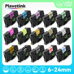 PLAVETINK TZe-231 12mm 31 renk TZ-231 etiket bant için uyumlu kardeş PT etiketleme PT-D200 PT-D210 etiket makinesi TZ şerit tz231