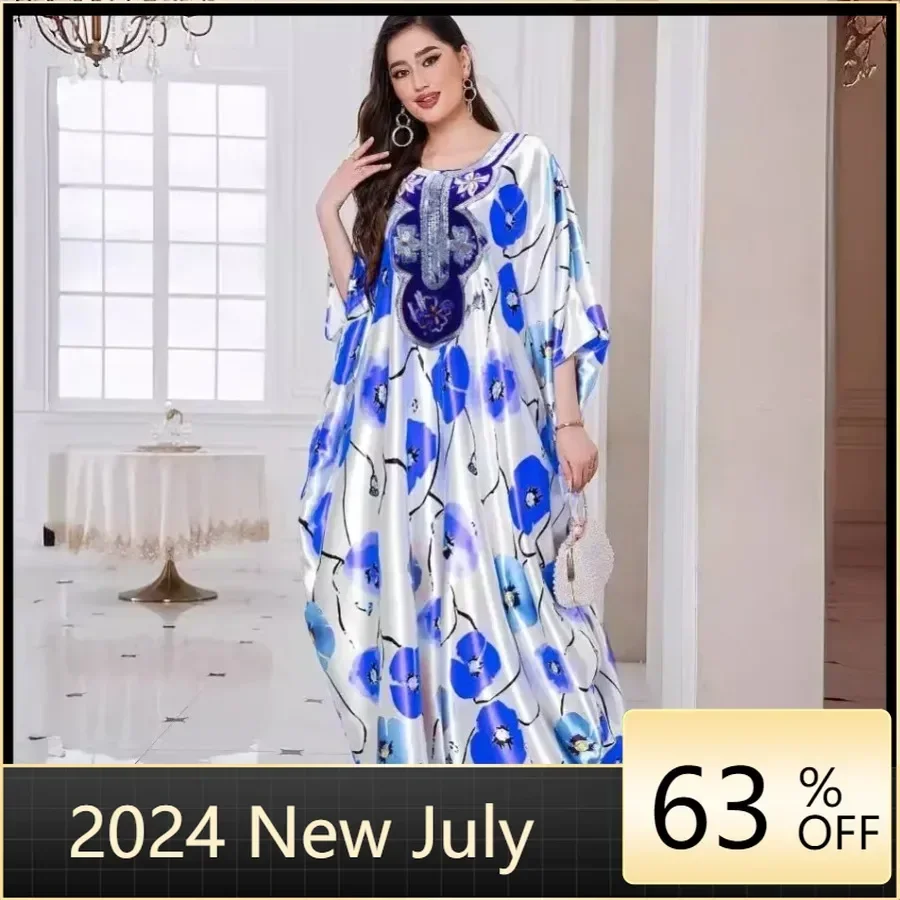 

Evening Dress Women Dashiki Muslim Fashion Abaya African Clothes Robe Marocaine Luxury Dubai Kaftan Dress Vetement Plus Size