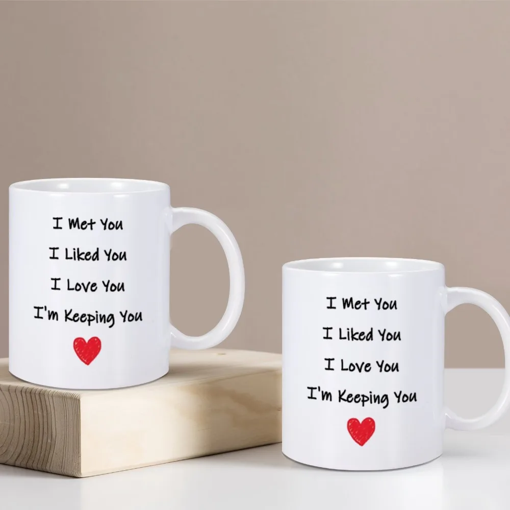 I Love You Gifts for Her Wife Girlfriend Coffee Mug Christmas Gift from Husband Boyfriend Him Romantic Cute Tea Milk Cup for Her