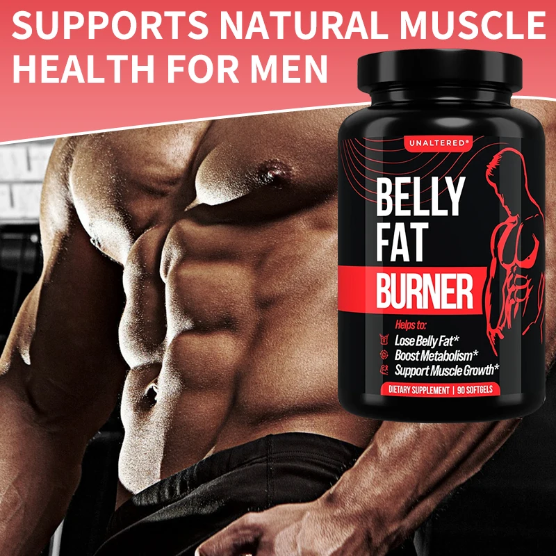 Men\'s Fat Burner - Belly Fat Burner with CLA - Unaltered Sports Dietary Supplement - 90 Capsules