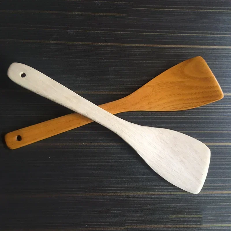 Non-stick Pot Wooden Shovel Environment-friendly PotShovels Wood Kitchenware Spoon Kemu 33 Oblique Spatula Kitchen Supplies