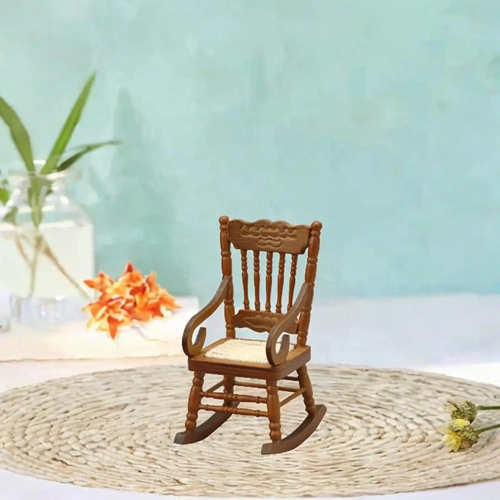 Sedia per mobili per casa delle bambole in miniatura in scala 1:12 per progetti fai da te da giardino fatato