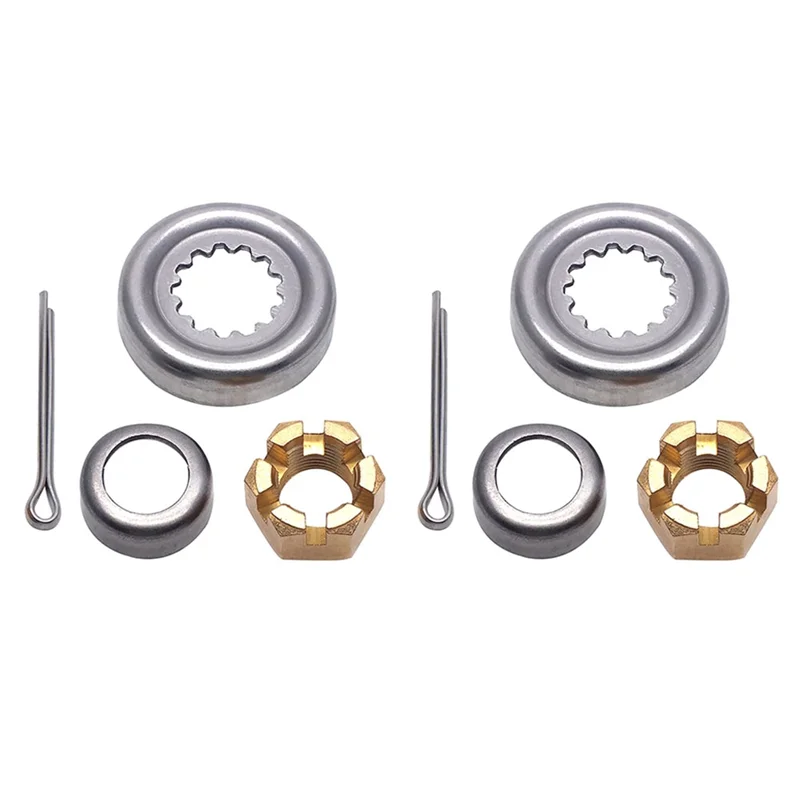 Hot Selling-2X Propeller Spacer Kit 66T-W4599 For Outboard Motor F30-F60 4T/2T Hidea Parsun 90171-16011 Castle Nut,2X Pro