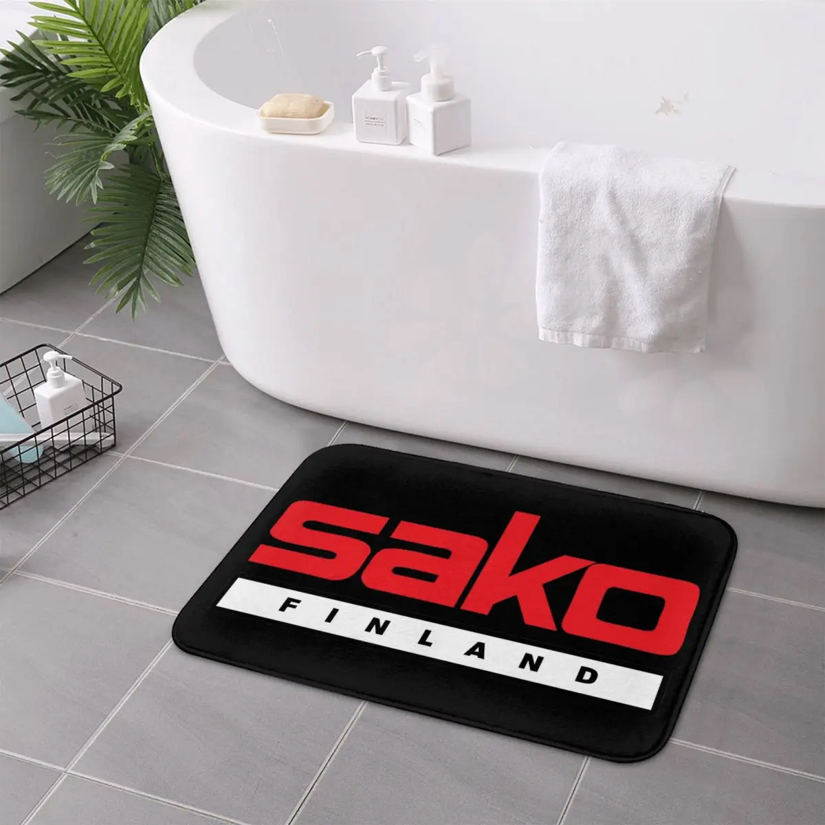 Felpudo antideslizante Sako Arms, alfombra a prueba de agua y aceite para entrada de cocina, hogar, balcón, alfombrillas