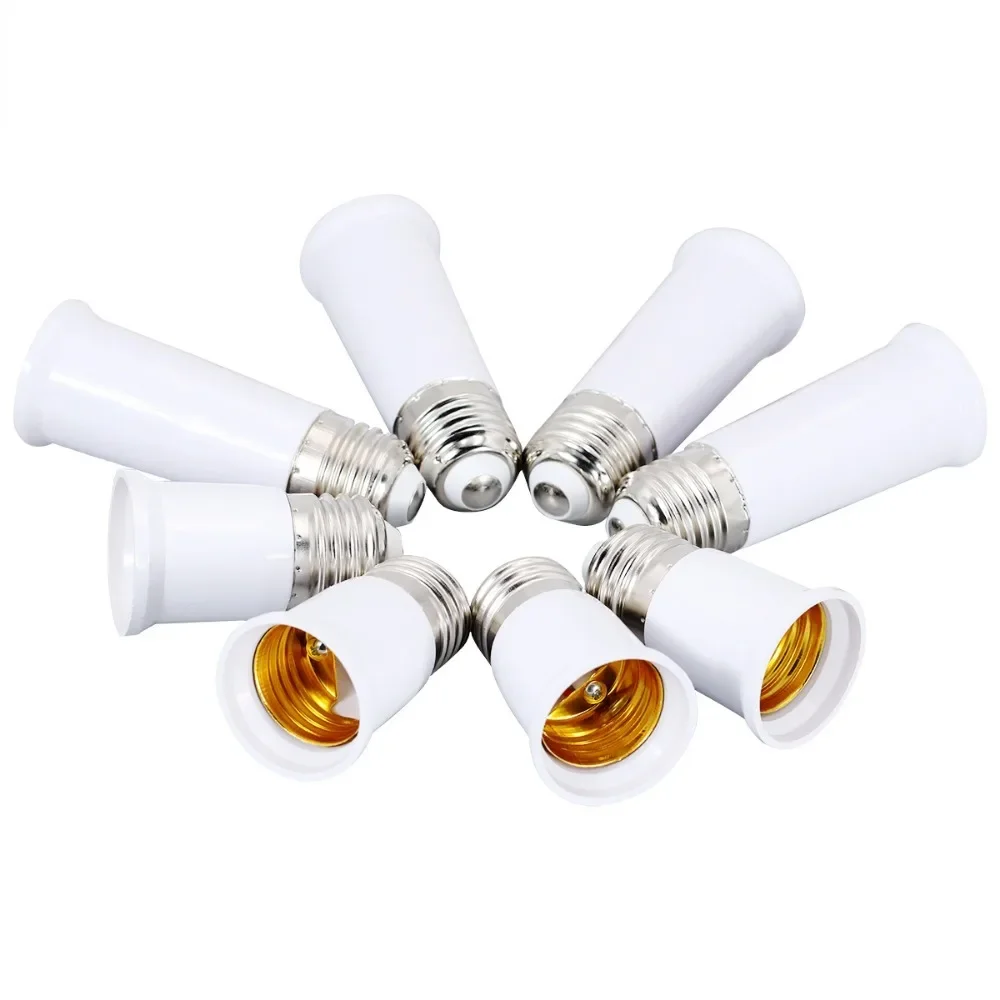 65mm-95mm Lamp Socket E27-E27 Lengthened Lamp Holder E27 To E27 E27 Conversion Lamp Holder  Adapter Converter Socket Lamp