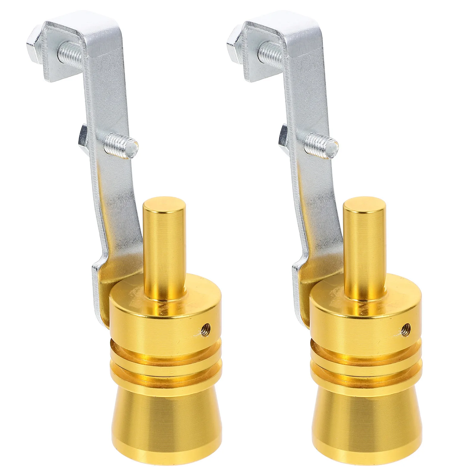 

2pcs Universal Aluminum Sound Simulator Turbo Whistle Exhaust For Loud Noise Maker Dual Tip Automotive Sound