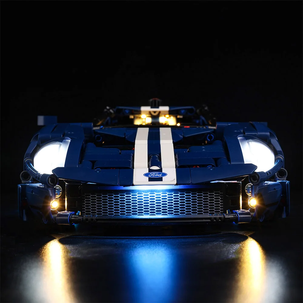 Led Lighting For Building Blocks 42154 Technic Speed Champions Ford GT Car (NOT Include the Model) LED Kit Toys