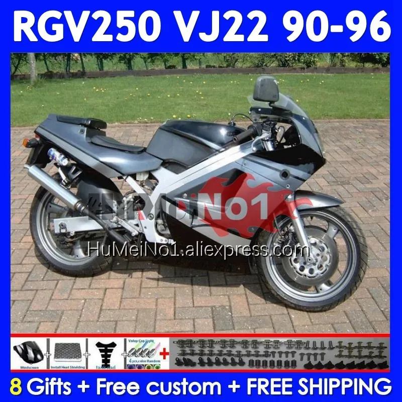 RGV250 For SUZUKI SAPC RGV-250 VJ22 109No.186 RGV 250 90 91 92 93 94 95 96 1990 1991 1992 1993 1994 1995 Grey black 1996 Fairing