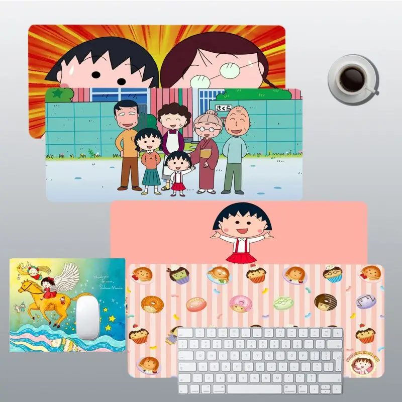 Cartoon C-Chibi M-Maruko-Chan Mousepad Cute Silicone large/small Pad to Mouse pad Game Size for Game Keyboard Pad