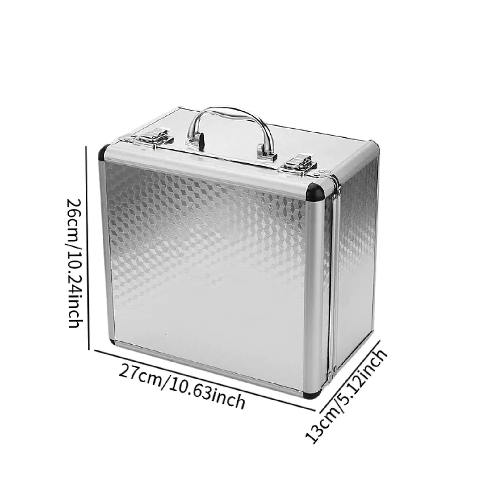 Mic Storage Case Handheld Top Handle Professional Tool Box Organizer Instrument Carrying Case for Outdoor Activity Travel Party view 6