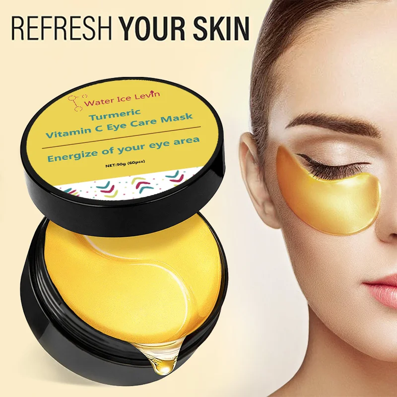 Turmeric vitamin C Eye Mask Anti Wrinkle Remove Dark Circle Eye Bags Puffiness Reduce Fine Line Firming Brightening Eye Patches