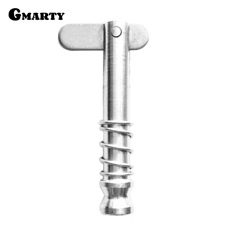 1pcs Boat Bimini Top Quick Release Pin 1/4 inch 6mm with Drop Cam & Spring Marine Grade 316 Stainless Steel Boat Deck Hinge Pins