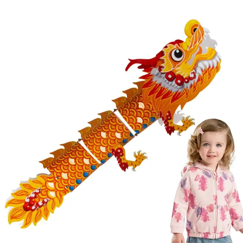 

DIY New Year Lanterns Dancing Dragon Chinese Lanterns Kits Decorations Traditional Paper Lanterns For Festival Decorations