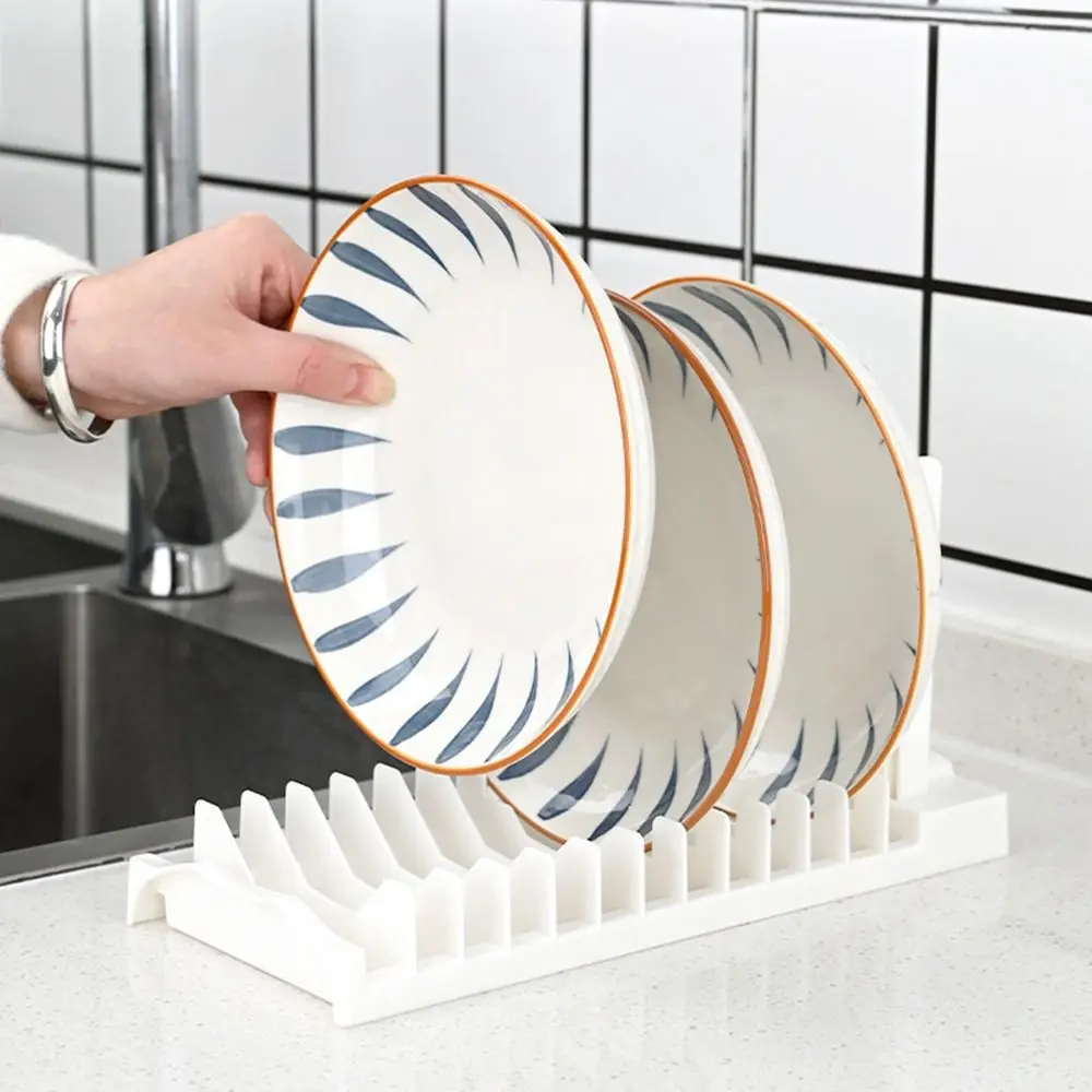 

Folding Drain Bowl Rack Plastic Grey White Dish Drying Rack Holder Tools Bowl and Plate Drain Storage Rack Kitchen Supplies