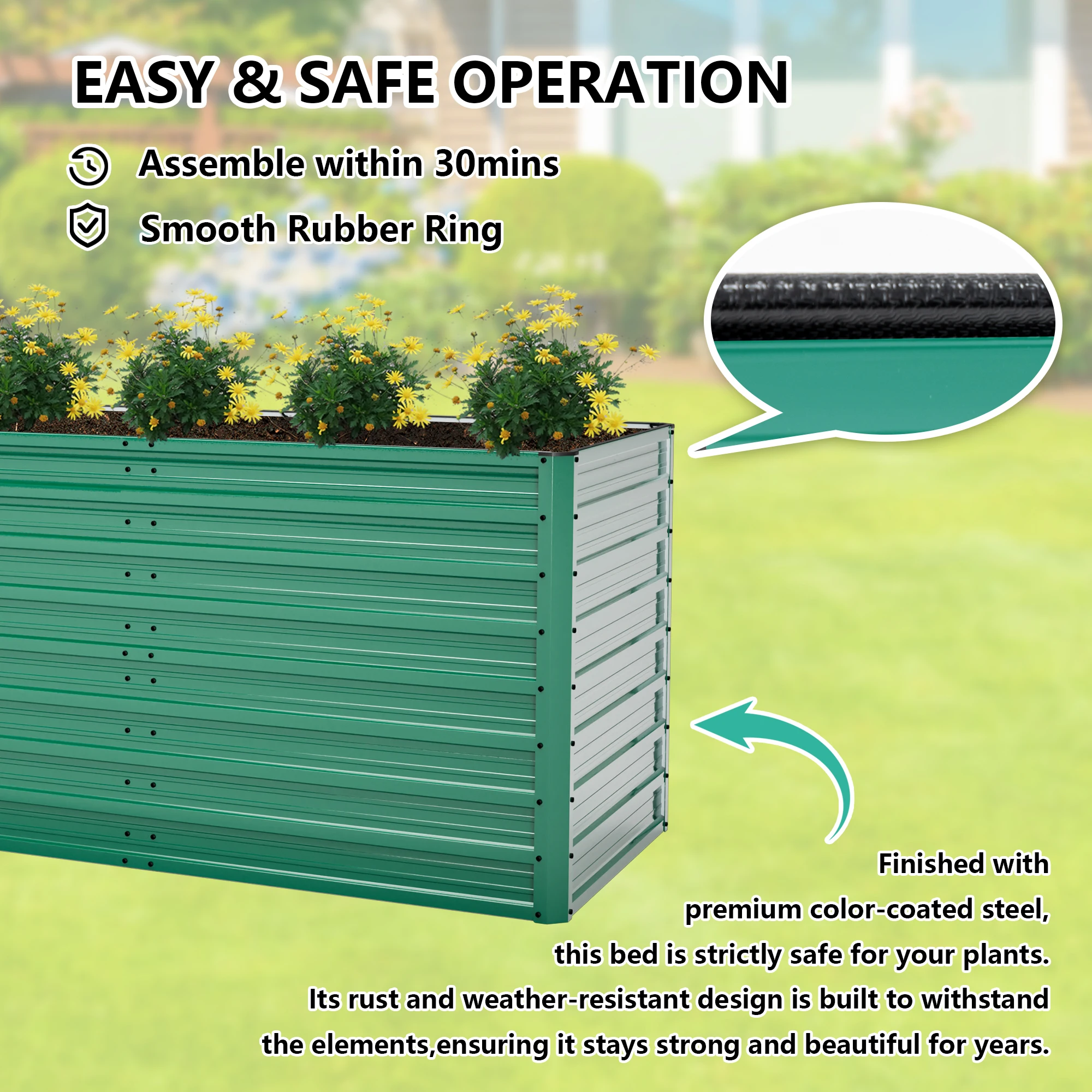 Conjunto de 2 Canteiros Elevad - Raised Bed Planter Box avaliação e preço