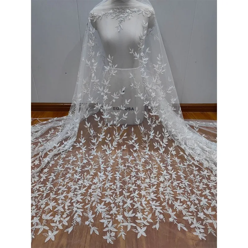 

Новые высококачественные свежие цветы, бусины для ногтей, блестки, вышитое кружево, сетка, свадебное платье, аксессуары для украшения одежды