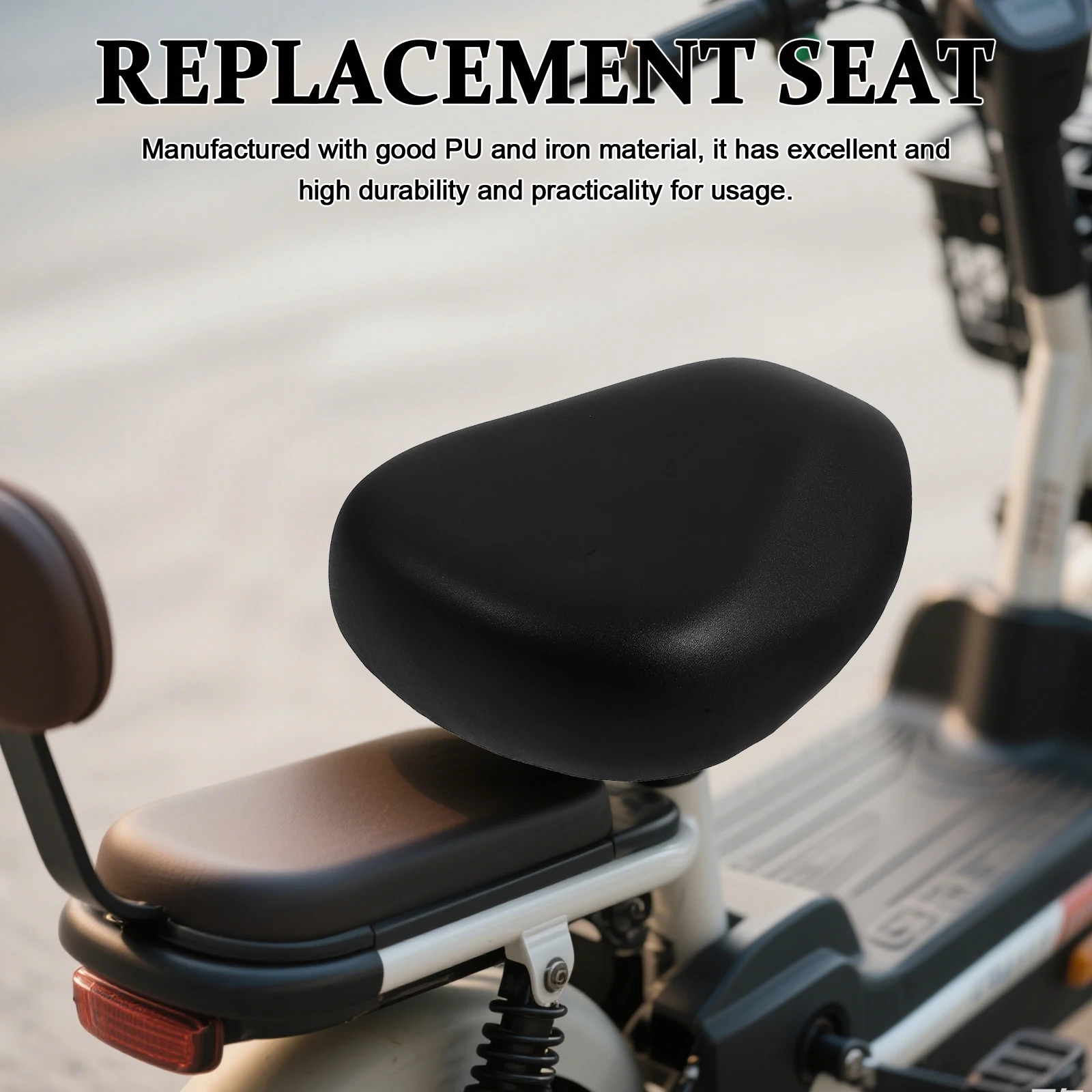 

Extra Thick Oversized Electric Bike Cushion Wide Bicycle Saddle Universal Fit Replacement Padded Scooter For Men Women High