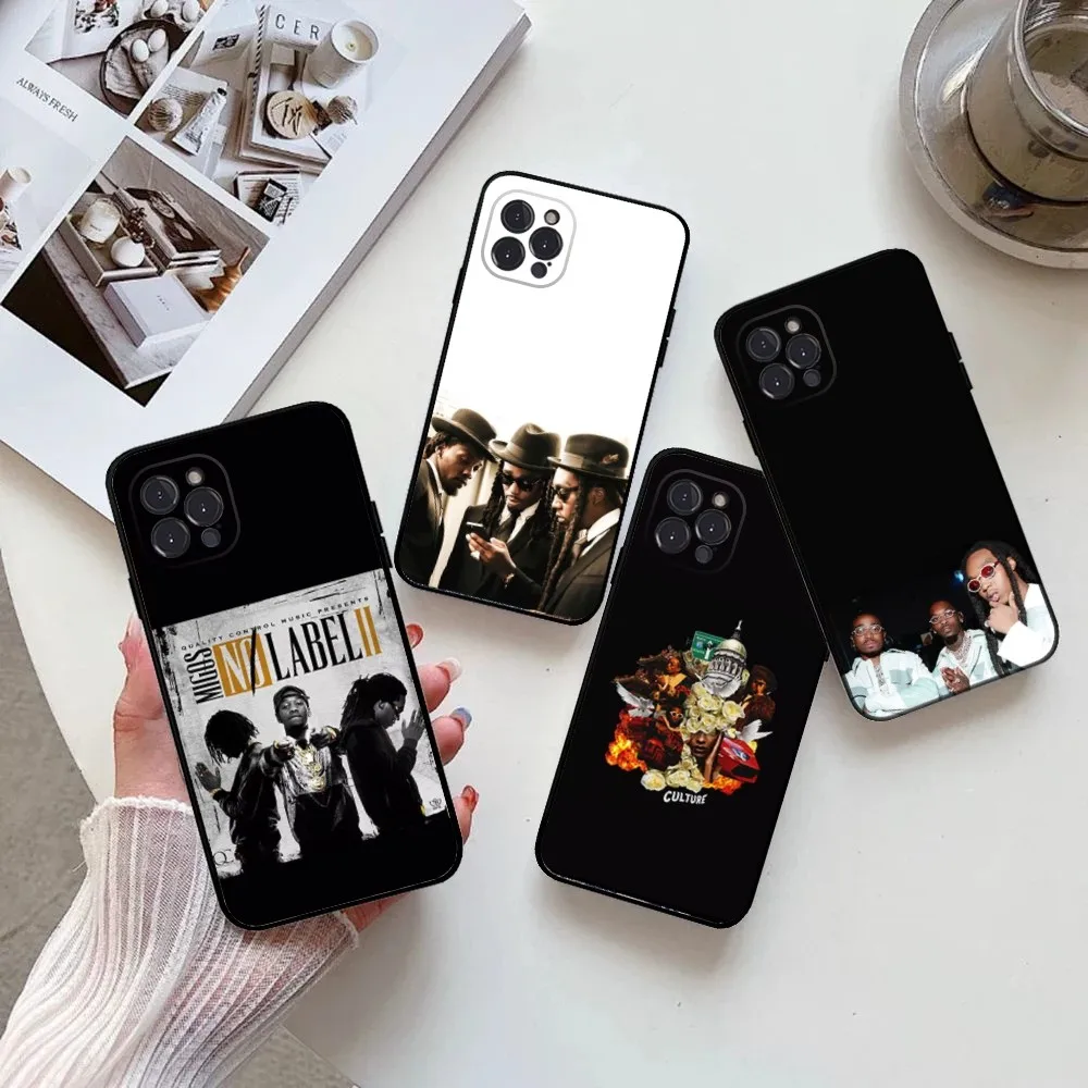 Migos Hip Hop Group Phone Case  for IPhone 15,14,13,12,11 Pro Max Mini 8,7,Plus,SE2,X,XR,XS,MAX,Silcone,Soft,Covers