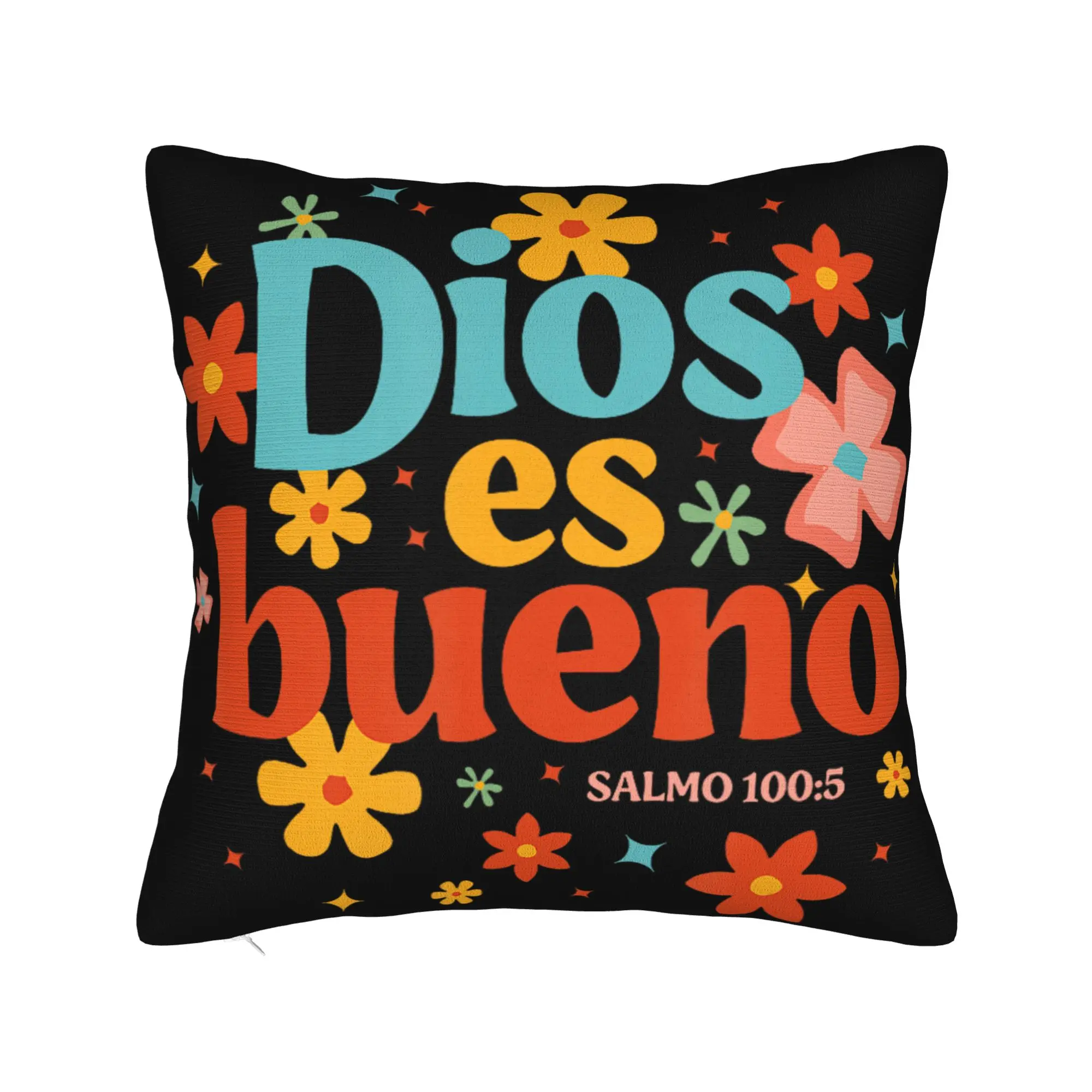 Decorative Pillow Cover Jesus Esperanza Devida Spanish  Merch Home  Pillow Case Cover Zippered Multiple Sizes