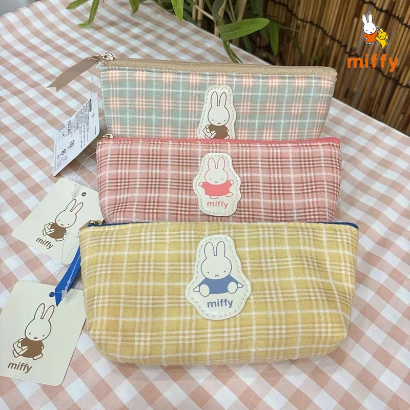 

Cute Miffy Storage Bag Cartoon Multi Functional Stationery Pouch Student Large Capacity Pencil Case Anime Accessories Girl Gifts