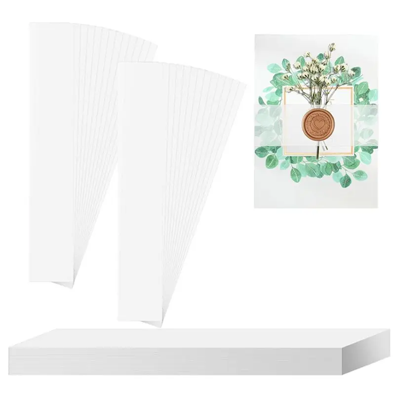 KSOL 150 Pcs Clear Invitation Band for 5x7 Invitations Vellum Belly Band for Wedding Invitation Wraps Vellum Paper Belly