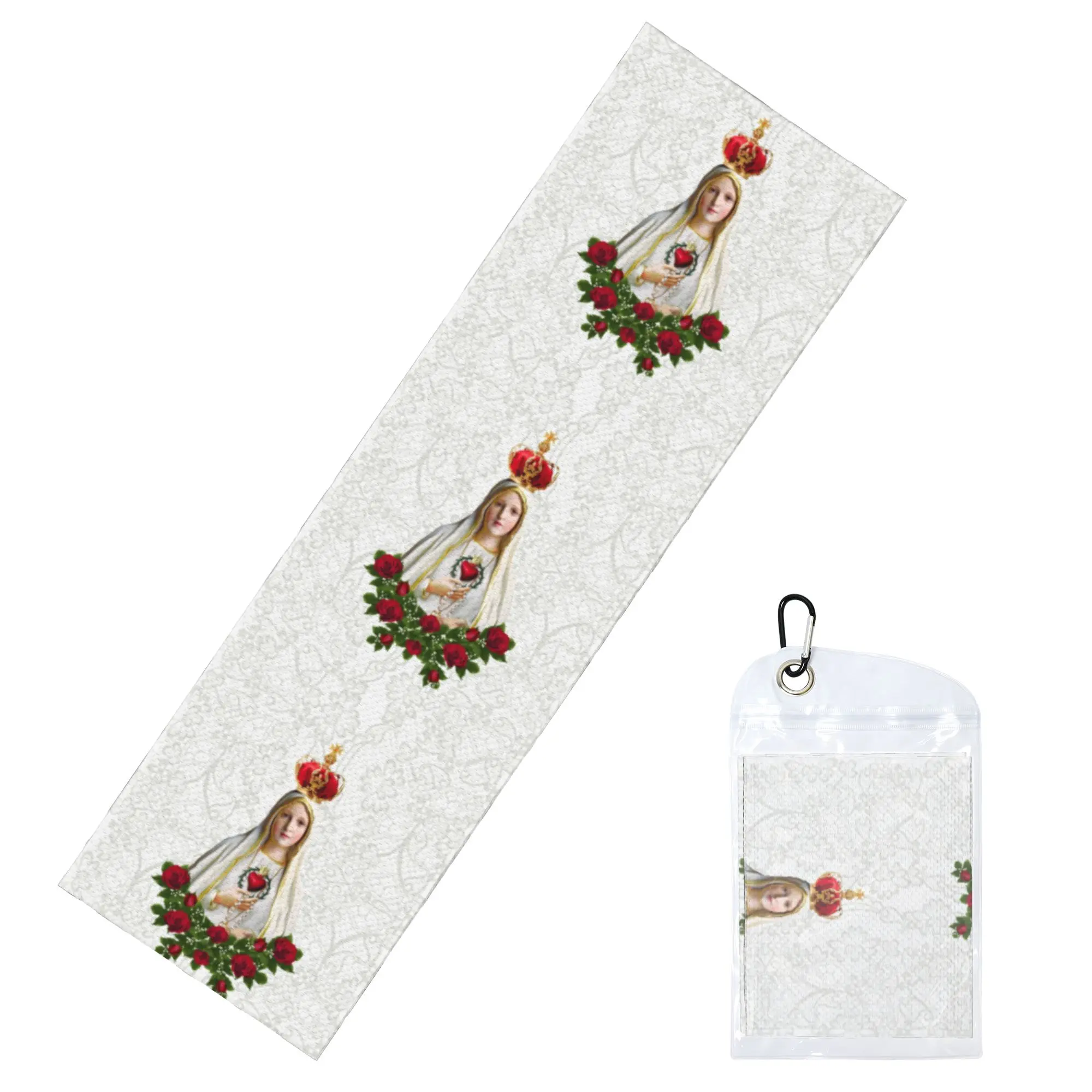 Cold Exercise Towel Our Lady of Fatima Virgin Mary Beach Sports Yoga Swimming Camping Towel Refreshing Sports Scarf Face Towels