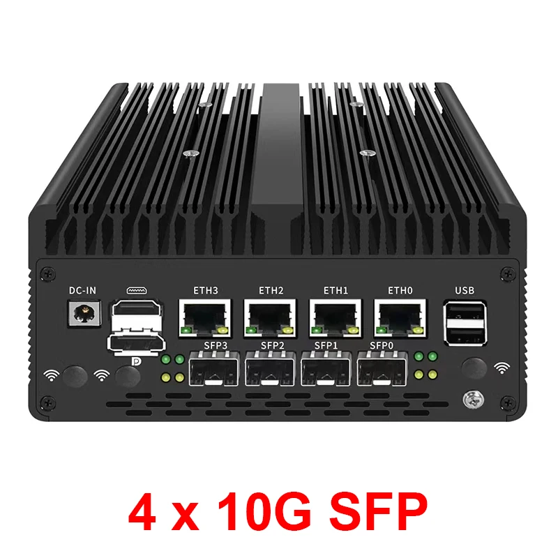 Partaker Firewall Mini PC Intel i7 13620H 8505 i5 13420H 4 x i226-V 2.5G 2*DDR5 SFP NVMe Komputer Przemysłowy Serwer Domowy Proxmox
