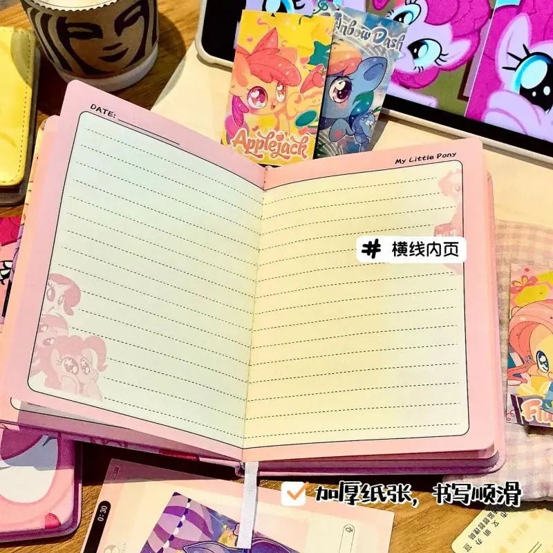 My Little Pony Notebook Pinkie Pie Anime Creative Girl Diary Cartoon Pattern Notebook Student Homework Book Learning Supplies