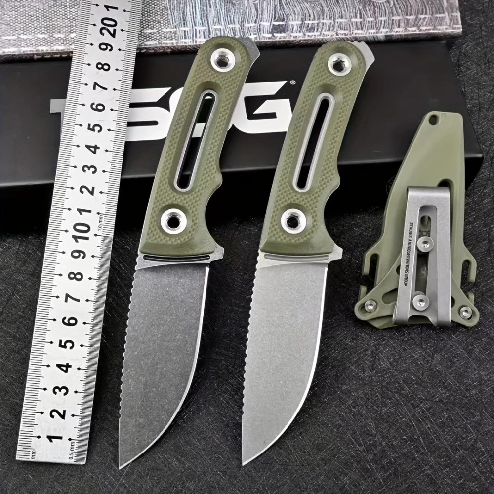 

Маленький прямой нож с фиксированным лезвием, лезвие 8Cr13Mov, ручка из нейлонового волокна, портативный карманный нож для кемпинга и пешего туризма, тактические ножи