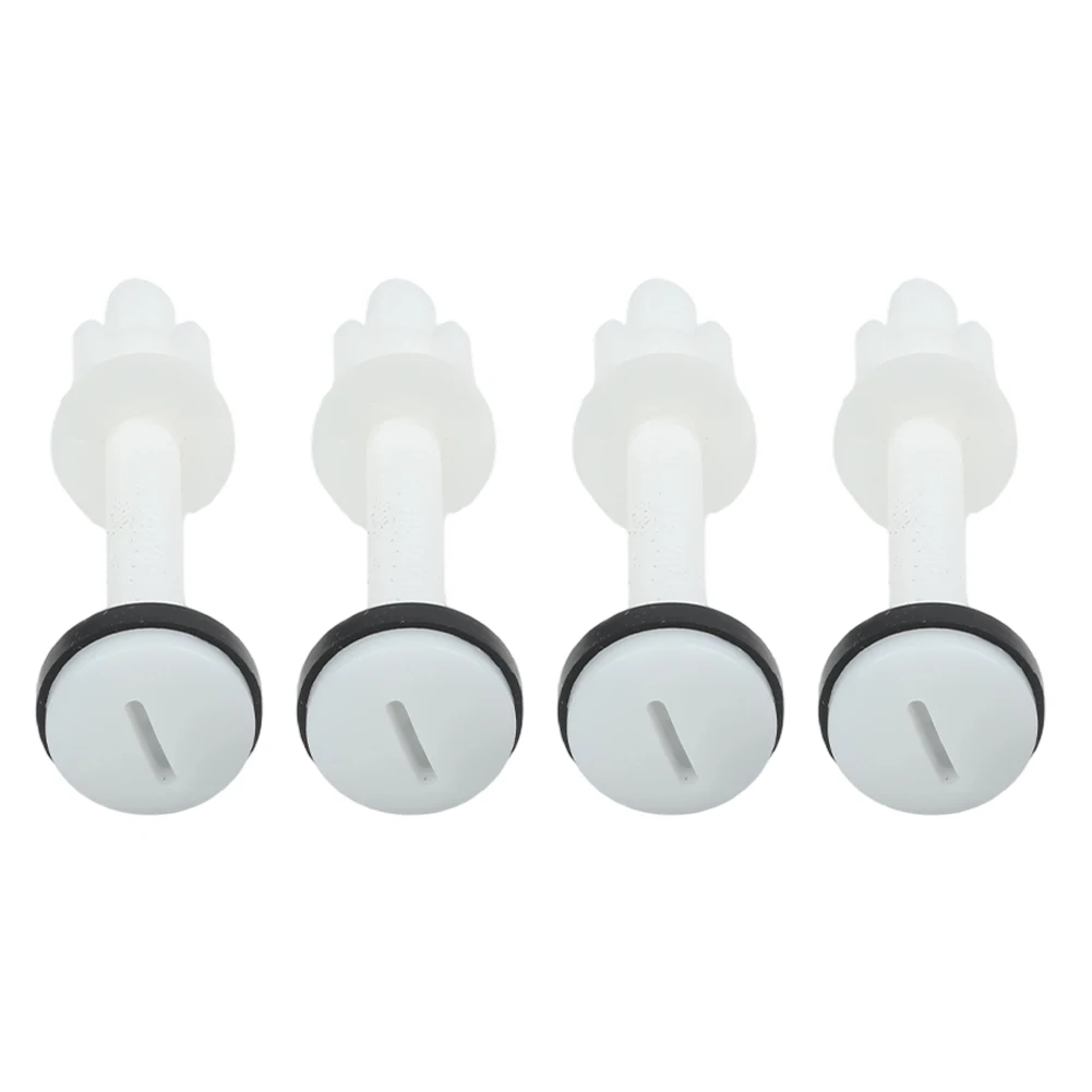 Split toilet tank bolt kit with plastic and rubber components for m10 screws 2 pairs for fastening and maintenance of toilet