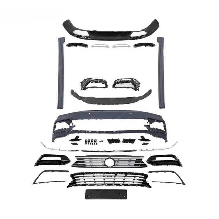 Kit de carrosserie de style r-line pour Volkswagen Passat B8 2015, prix d'usine, pare-chocs avant, jupes latérales Jules avant