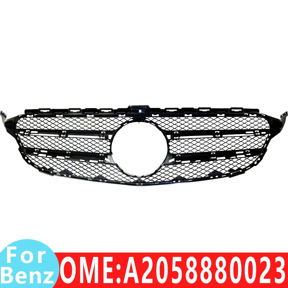 for Mercedes Benz front bumper Grille mesh Middle grid base W205 C180 C200 C220 C250 C300 C350 C400 C260 2058880023 Accessories