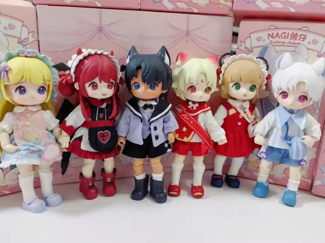 

Подлинная Nagi Bjd Exchange Student Series слепая коробка аниме фигурка-сюрприз Mystery Box модель детские игрушки рождественские подарки