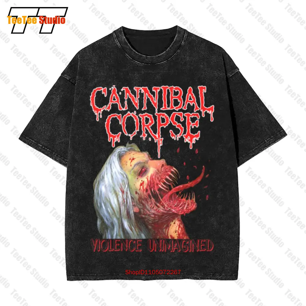 

Мужская черная винтажная футболка большого размера Cannibal Corpse Violence Unimagined 08VS