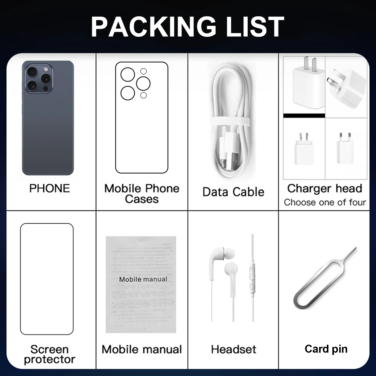 New i16 Pro max Original Intelligent 5G Dual Card Dual Standby Android14 System Global Version 6800mAh Battery