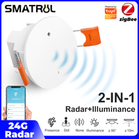 Zigbee 3.0 Motion Sensor 24GHZ MmWave Human Body Presence Sensor For Light Switch Luminosity Detection 110/220V Tuya Smart Home